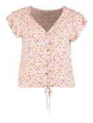 Hailys Bluse 'Ar44isa'  grøn / orange / pink / offwhite