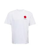 EDWIN Bluser & t-shirts 'Japanese Sun'  brandrød / sort / hvid