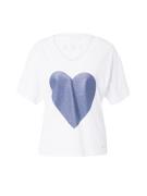 Key Largo Shirts 'BAM'  blå / hvid