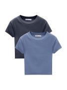 Pull&Bear Shirts  natblå / lyseblå