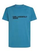 KARL LAGERFELD JEANS Bluser & t-shirts  turkis / sort