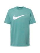 Nike Sportswear Bluser & t-shirts 'Swoosh'  petroleum / hvid