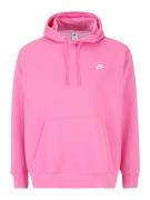 Nike Sportswear Sweatshirt 'Club Fleece'  pink / hvid