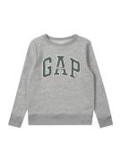 GAP Sweatshirt 'HERITAGE'  grå-meleret / mørkegrøn / hvid