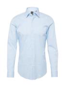 BOSS Skjorte 'HANK'  pastelblå / hvid