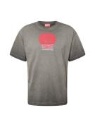 DIESEL Bluser & t-shirts 'BUXT-N4'  mørkegrå / rød / hvid