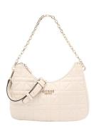 GUESS Skuldertaske 'Assia'  creme / guld