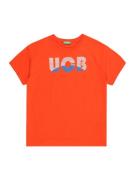 UNITED COLORS OF BENETTON Shirts  blue denim / orangerød / hvid