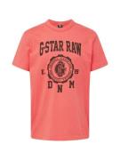 G-Star RAW Bluser & t-shirts 'Collegic'  lys rød / sort