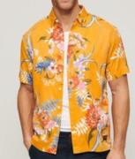 Superdry Skjorte  lyseblå / honning / orange / hvid