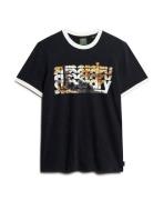 Superdry Bluser & t-shirts  brun / sort / hvid