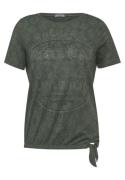 CECIL Shirts  grøn / mørkegrøn / sølv