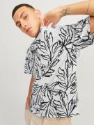 JACK & JONES Bluser & t-shirts 'Lafayette'  sort / hvid