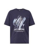 JACK & JONES Bluser & t-shirts 'TINT'  navy / lyseblå / sort / hvid