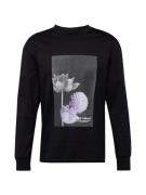 JACK & JONES Bluser & t-shirts 'FLOWER'  mørkegrå / lavendel / sort / ...