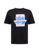 JACK & JONES Bluser & t-shirts 'FLORALS'  himmelblå / orkidee / sort /...
