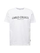 Carlo Colucci Bluser & t-shirts 'Di Comun'  sort / hvid