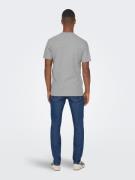 Only & Sons Bluser & t-shirts 'Berkeley'  marin / grå / hvid