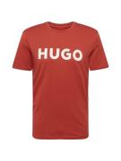 HUGO Bluser & t-shirts 'Dulivio'  brandrød / hvid