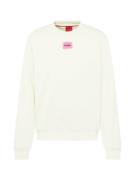 HUGO Sweatshirt 'Diragol212'  pink / sort / hvid