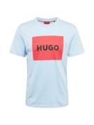 HUGO Bluser & t-shirts 'Dulive222'  lyseblå / rød / sort
