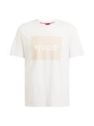 HUGO Bluser & t-shirts 'Dulive'  sand / hvid