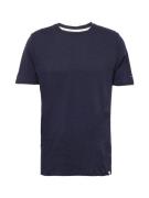 FYNCH-HATTON Bluser & t-shirts 'Slub'  navy / lyseblå / hvid