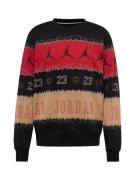 Jordan Sweatshirt 'ESS'  lysebrun / rød / sort / hvid