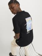 JACK & JONES Bluser & t-shirts 'ARUBA LANDSCAPE'  lyseblå / abrikos / ...