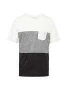 JACK & JONES Bluser & t-shirts 'SHANE'  grå-meleret / sort / hvid