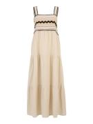 Only Petite Sommerkjole 'ONLFILUCA'  beige / lysebeige / sort