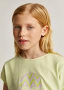 Scalpers Bluser & t-shirts 'Zigzag Skull'  gul / pastelgrøn / lavendel