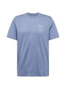 KnowledgeCotton Apparel Bluser & t-shirts  himmelblå / hvid