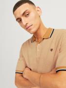 JACK & JONES Bluser & t-shirts 'JJBluwin'  safran / sort / hvid