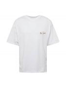 JACK & JONES Bluser & t-shirts 'JORNOTO'  rustbrun / hvid
