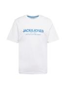 JACK & JONES Bluser & t-shirts 'JJALVIS'  blå / lyseblå / hvid