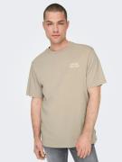 Only & Sons Bluser & t-shirts 'MACE'  taupe / greige