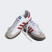 ADIDAS ORIGINALS Sneaker low 'Samba'  beige / rød / hvid