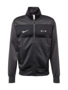 Nike Sportswear Sweatjakke 'AIR'  mørkegrå / lyseorange / sort / hvid