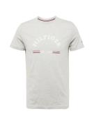 TOMMY HILFIGER Bluser & t-shirts  grå-meleret / rød / hvid