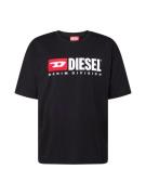 DIESEL Bluser & t-shirts 'T-Boxt-Div'  rød / sort / offwhite