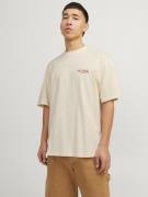 JACK & JONES Bluser & t-shirts 'JJNoto'  creme / blå / gul / bordeaux