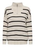 ONLY Pullover 'ONLTessa'  greige / sort