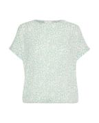 Kaffe Bluse 'Amber'  mint / hvid