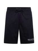 HOLLISTER Bukser 'FLEECE TECH'  sort / hvid