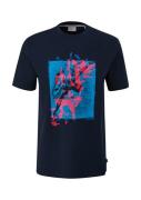 s.Oliver Bluser & t-shirts  blå / mørkeblå / pink