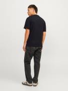 JACK & JONES Bluser & t-shirts 'JJCaleb'  sort / hvid