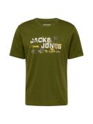 JACK & JONES Bluser & t-shirts 'JCOOUTDOOR'  gul / oliven / orange / h...
