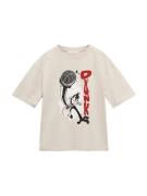 MANGO KIDS Shirts 'LUCASLT'  beige / rød / sort