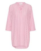 SAINT TROPEZ Tunika 'Malene'  pink / hvid